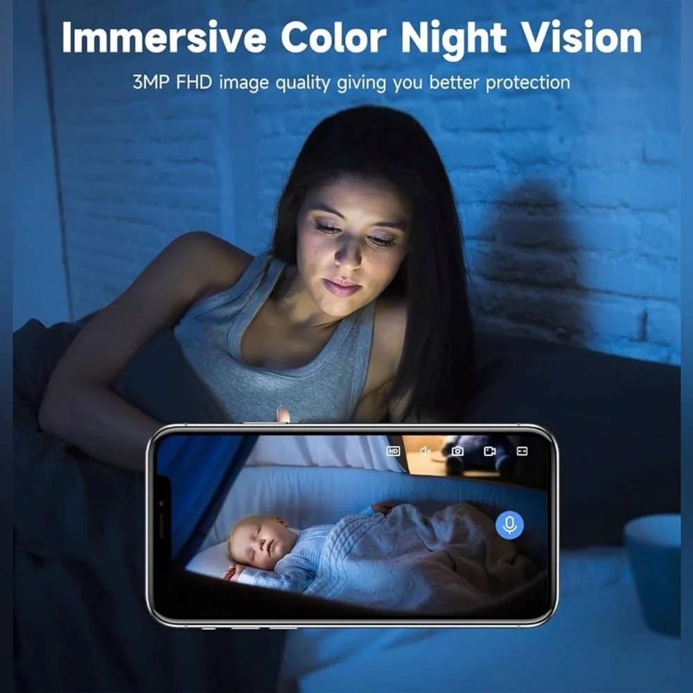 2-Smart HD Camera 2 Pack 4 Indoor Use Only -App Controlled, Plug In (Sealed) NWT
